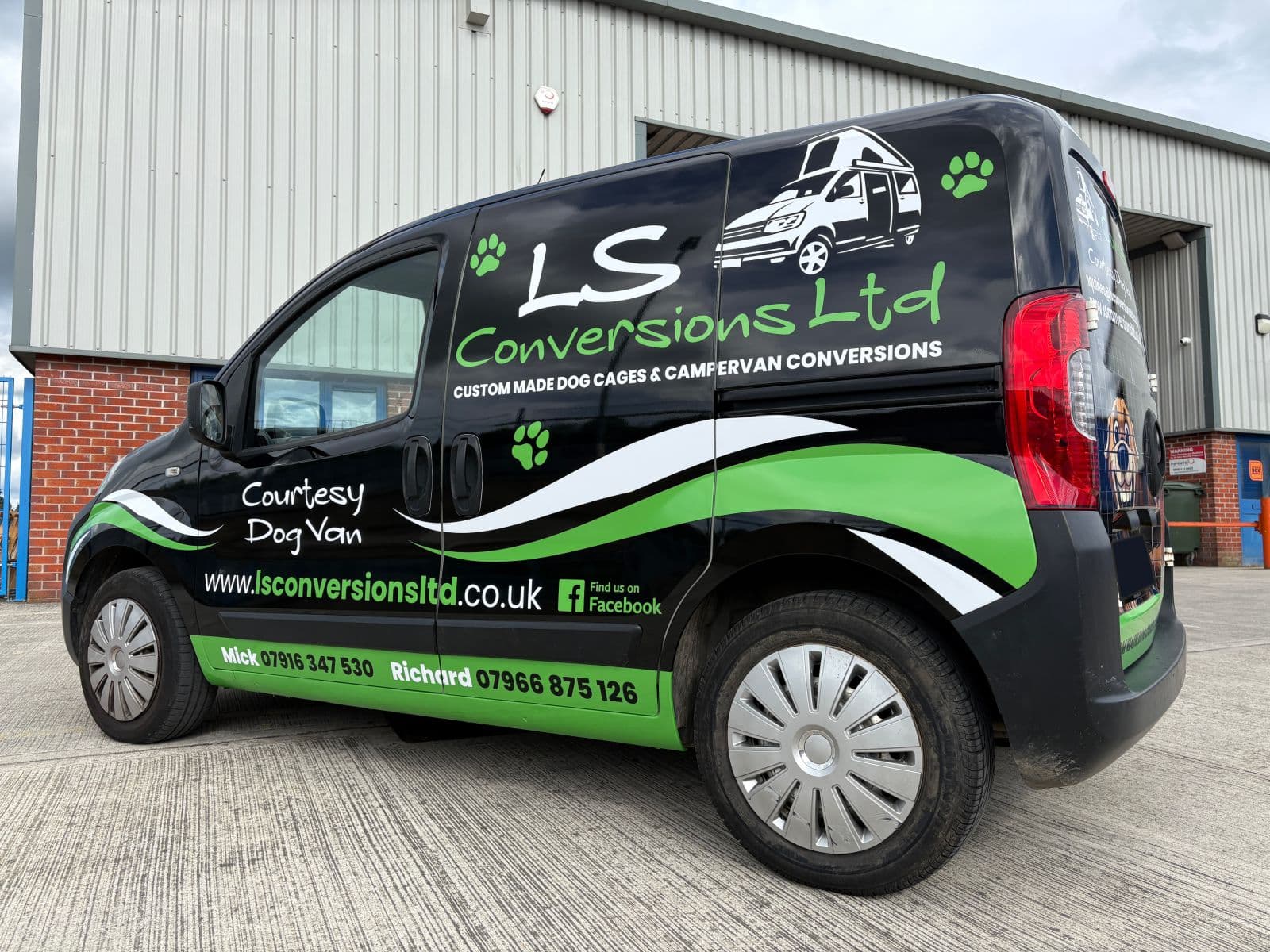 Full van wrap for LS Conversions by Paul Turner Signwriters